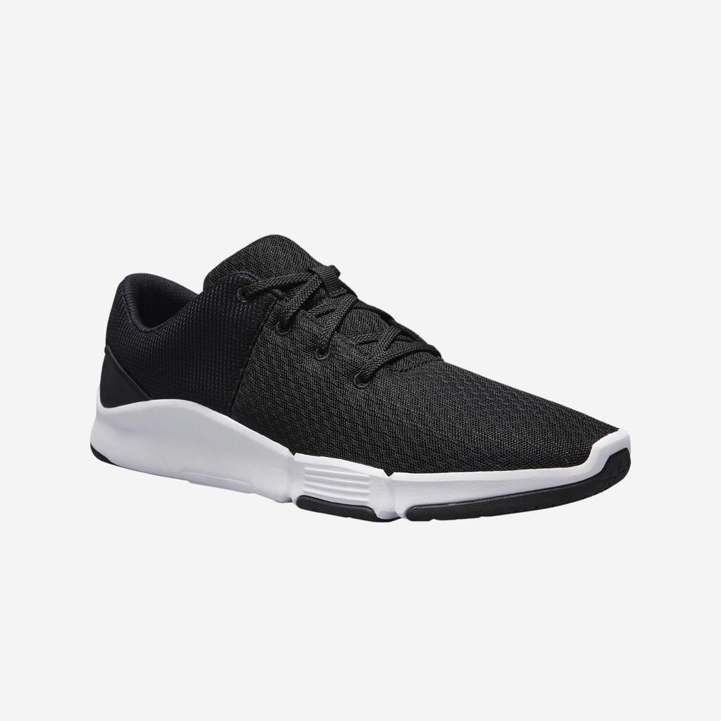 CHAUSSURES DE FITNESS HOMME 100 2.0 NOIR BLANC