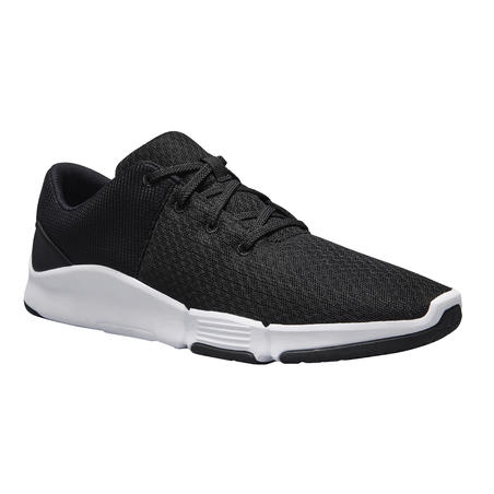 CHAUSSURES DE FITNESS HOMME 100 2.0 NOIR BLANC