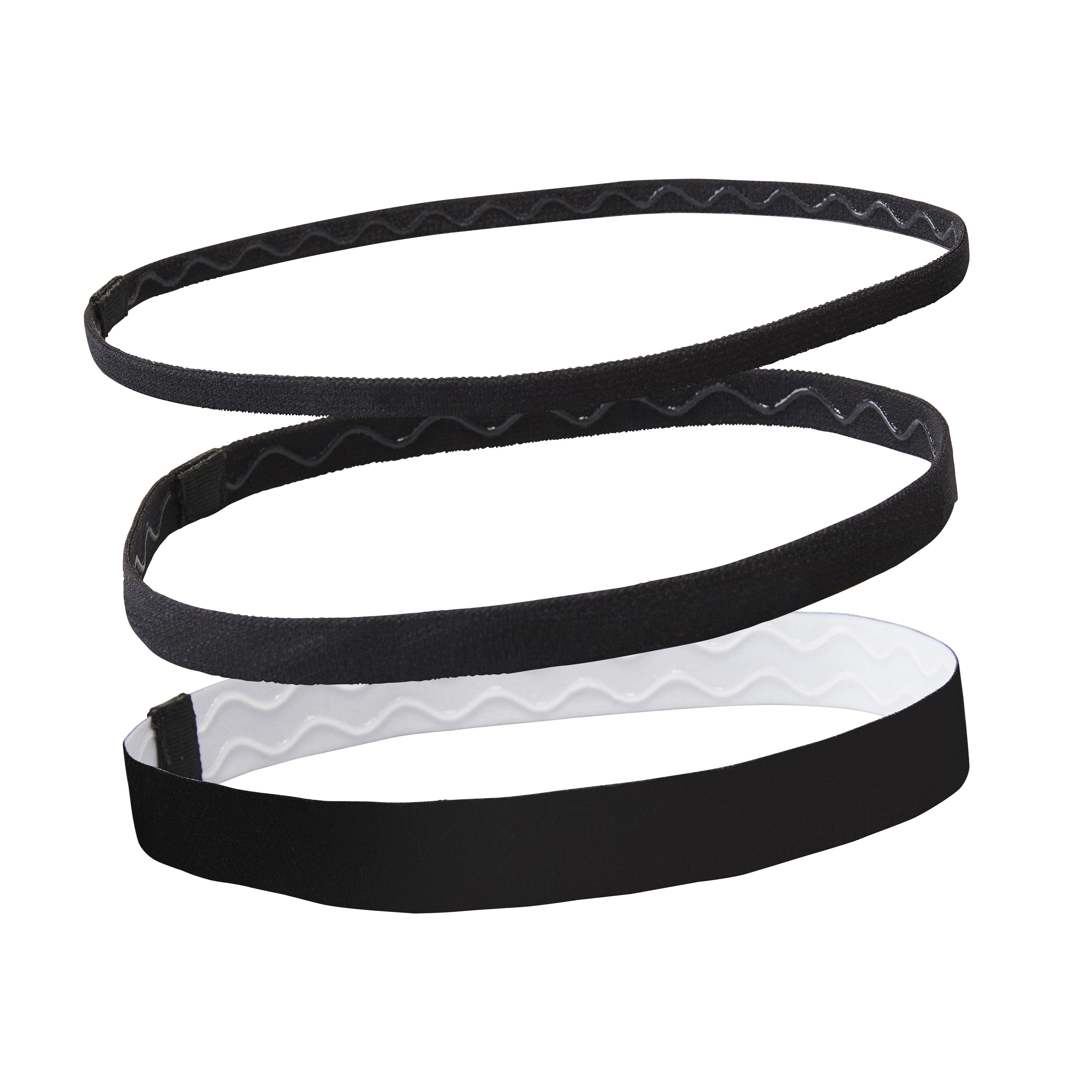 Fitness Headband 3-Pack - Black - DOMYOS