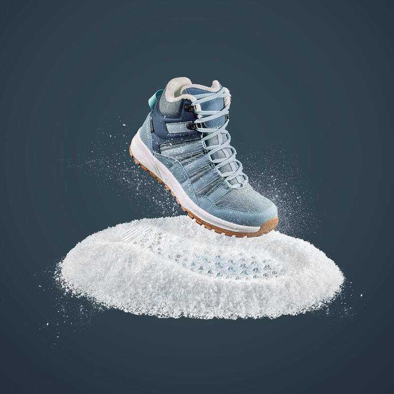 Chaussures chaudes imperméables de randonnée neige - SH100 X-WARM - Mid Femme