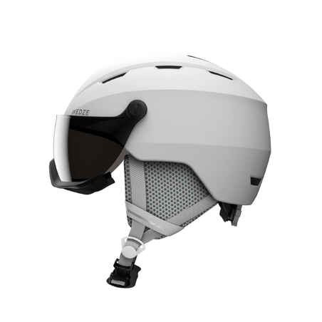 ADULT DOWNHILL SKI HELMET WITH VISOR H350 WHITE