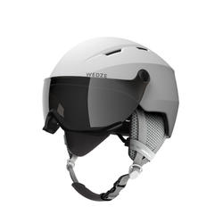 SKIHELM MET VIZIER VOOR VOLWASSENEN H350 WIT