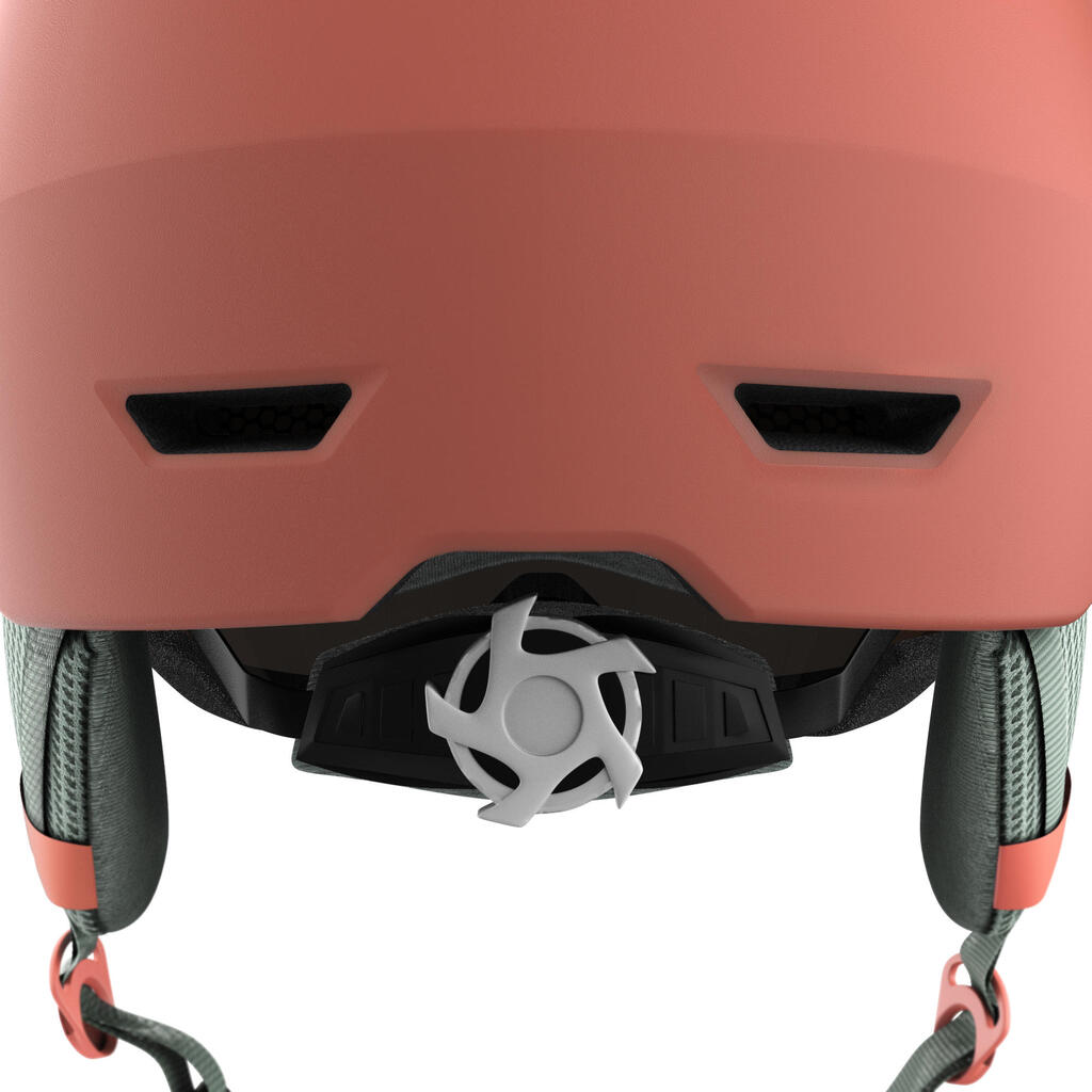 Skihelm mit Visier Piste H350 Erwachsene koralle