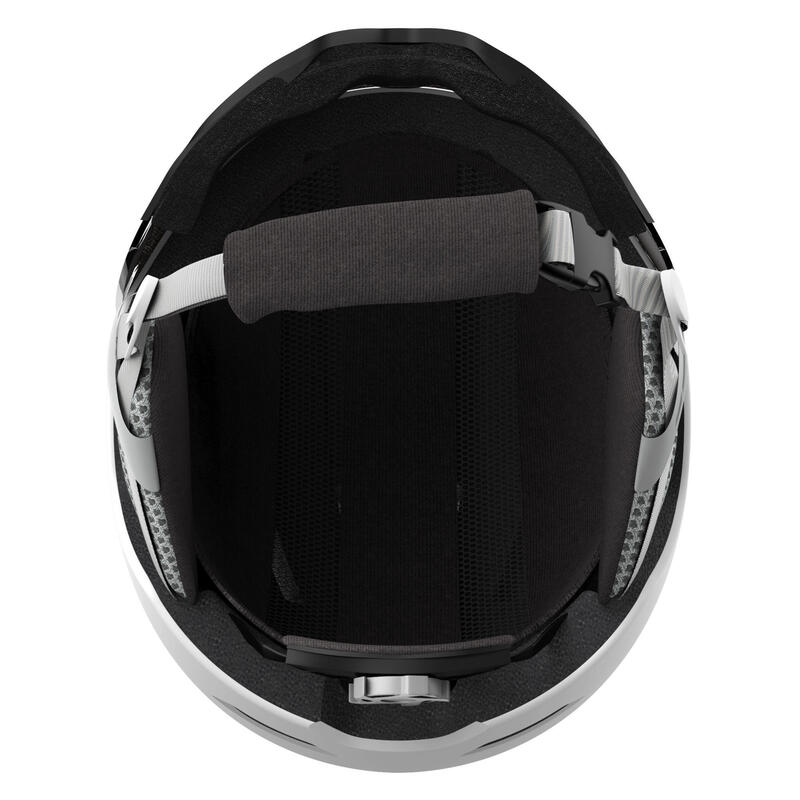 CAPACETE DE SKI COM VISEIRA CASQUE ADULTO - H350 - BRANCO