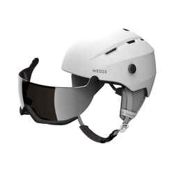 ADULT DOWNHILL SKI HELMET WITH VISOR H350 WHITE