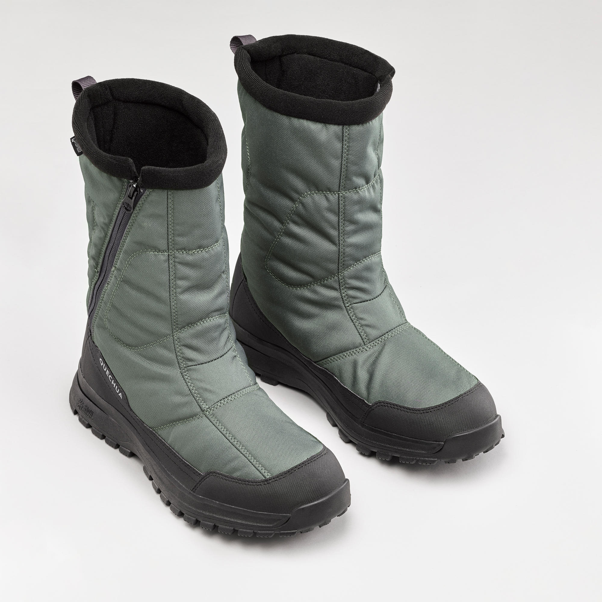 Doposci montagna uomo SH100 ULTRA WARM ZIP neri QUECHUA | DECATHLON