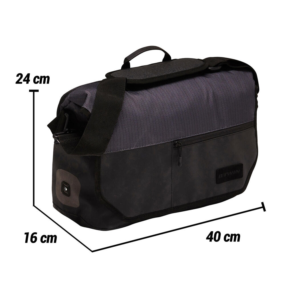 500 Bike Messenger Bag 15L - Black