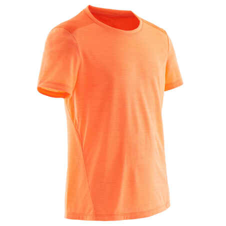Oranžna majica s kratkimi rokavi za otroke