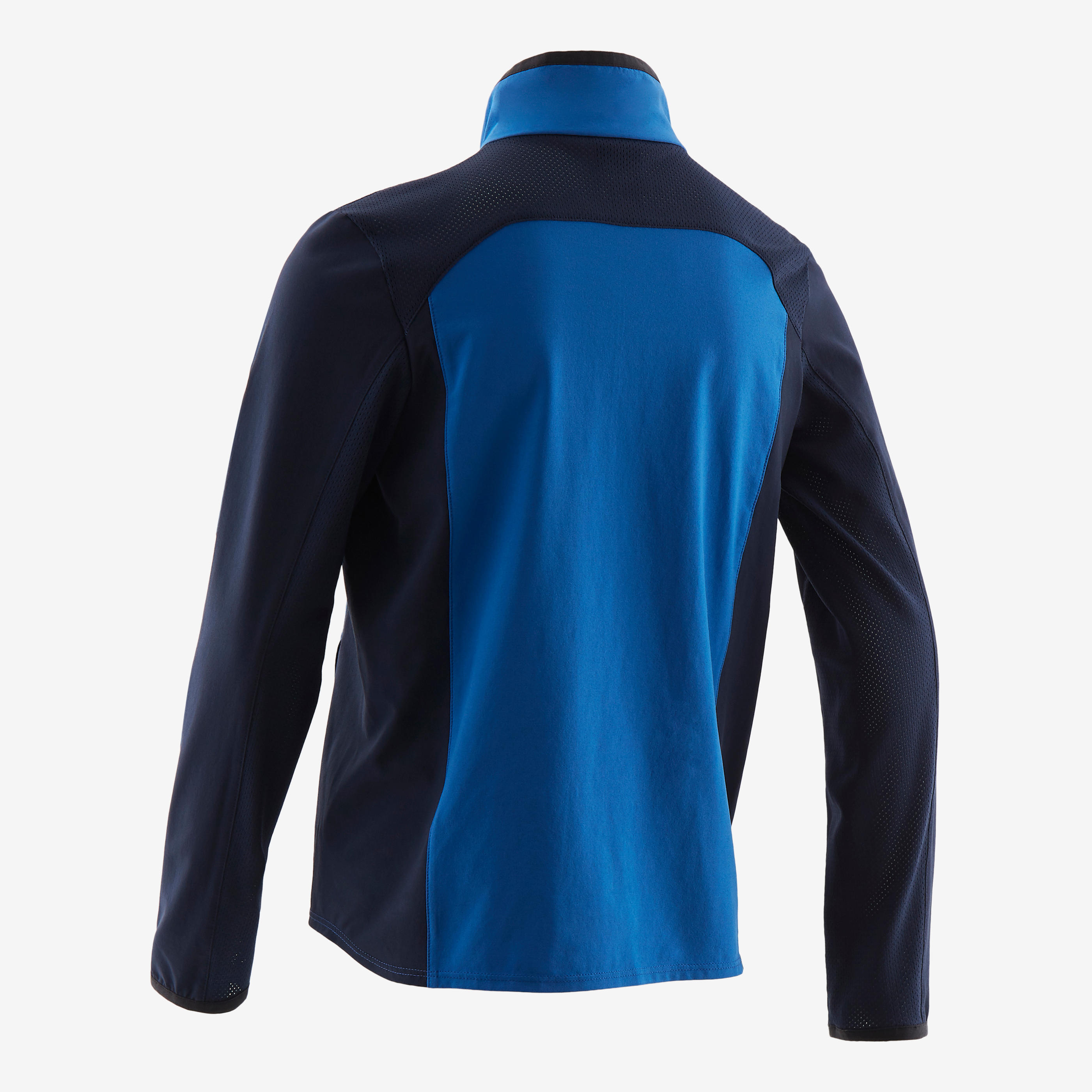 Boys' Light Breathable Gym Jacket W500 - Blue/Navy Blue 3/6