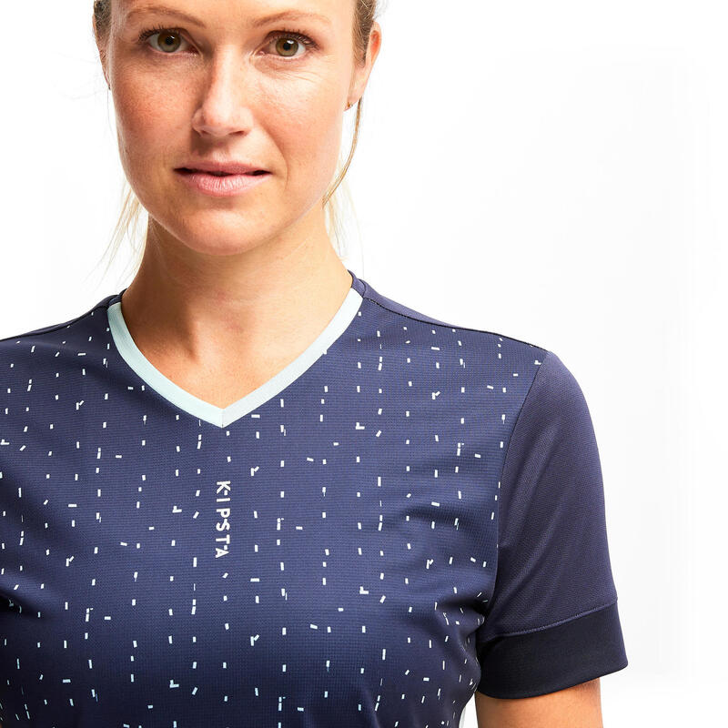 Maglia calcio donna F500 blu Edizione limitata