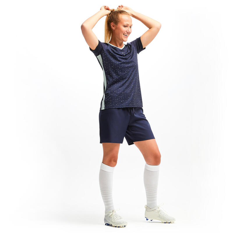 Maglia calcio donna F500 blu Edizione limitata