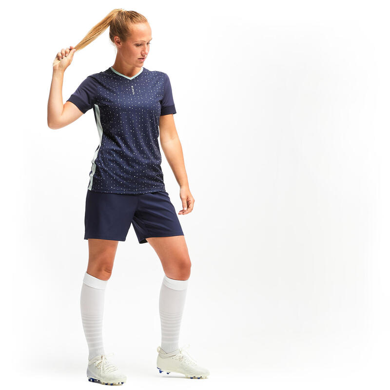 Maglia calcio donna F500 blu Edizione limitata