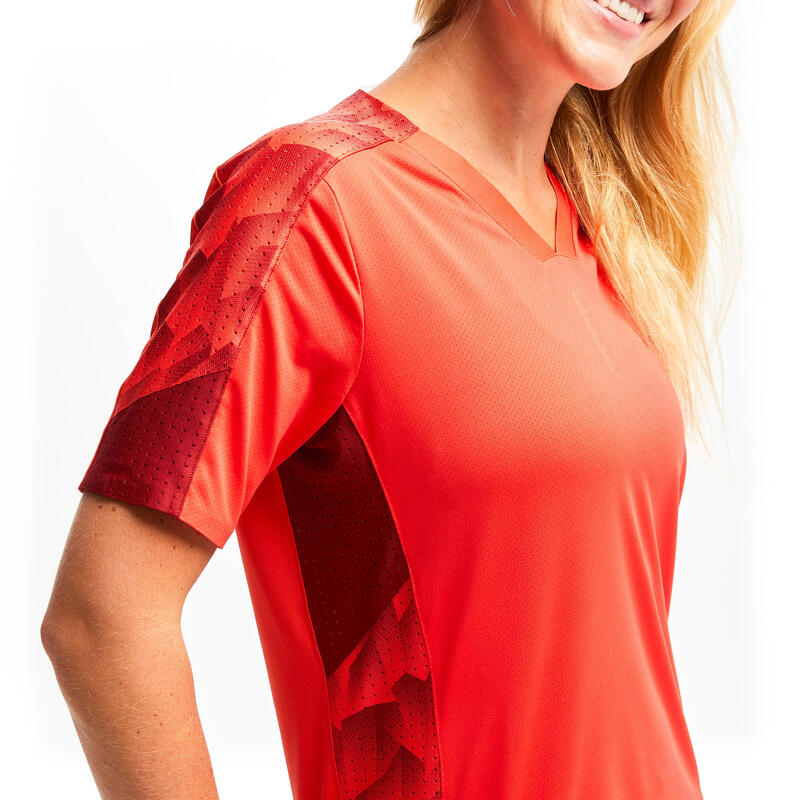 Camiseta de fútbol Mujer Kipsta F900 roja