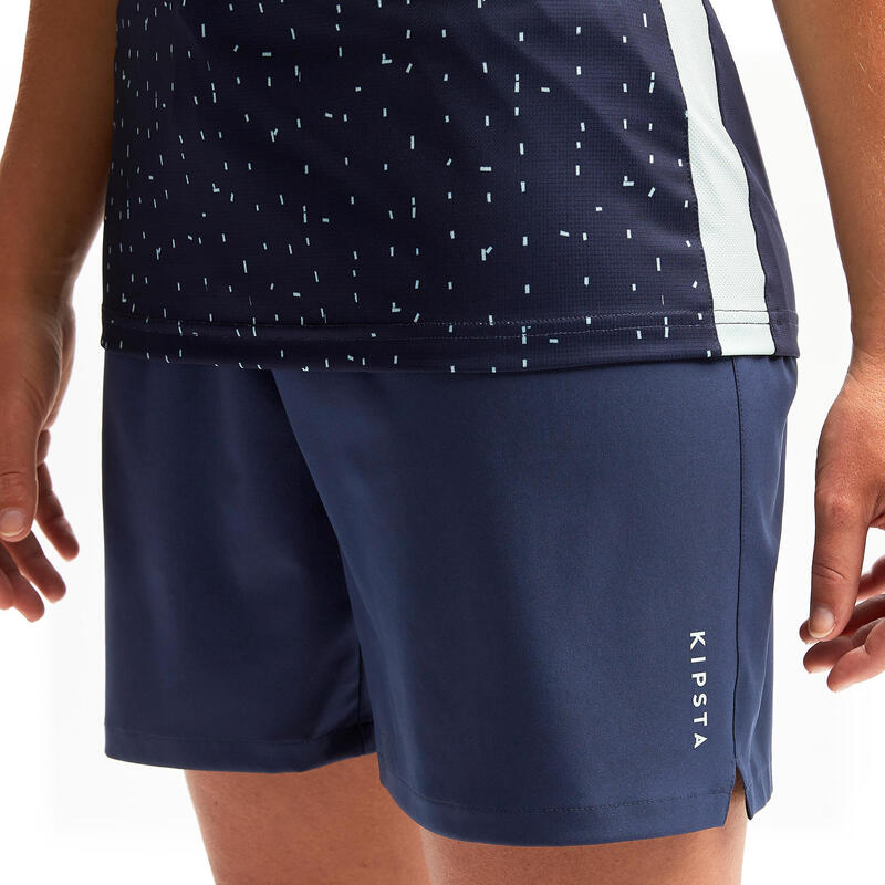 Voetbalshort voor dames VIRALTO CLUB blauw