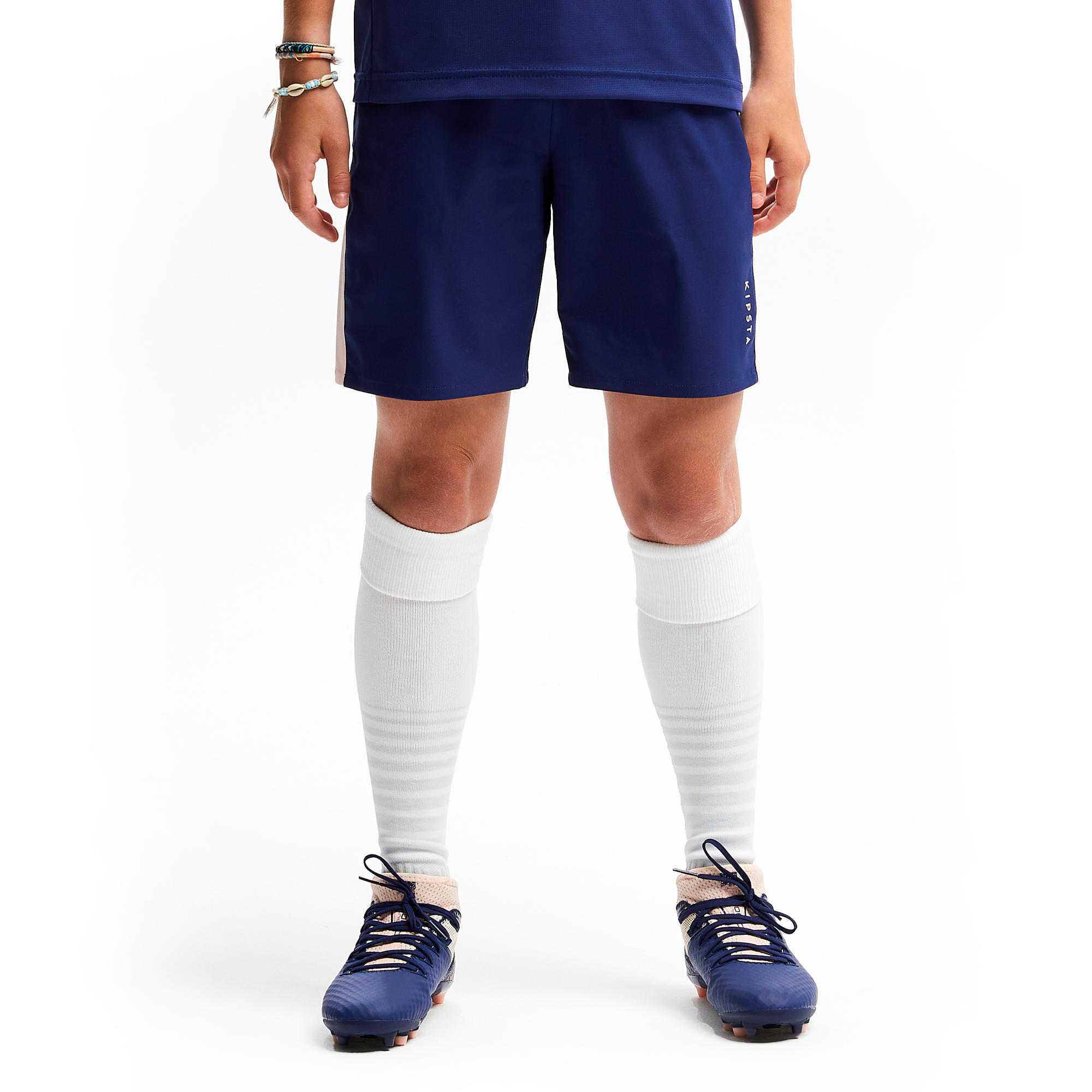 Pantal n Corto de F tbol F500 Ni os Azul y Decathlon