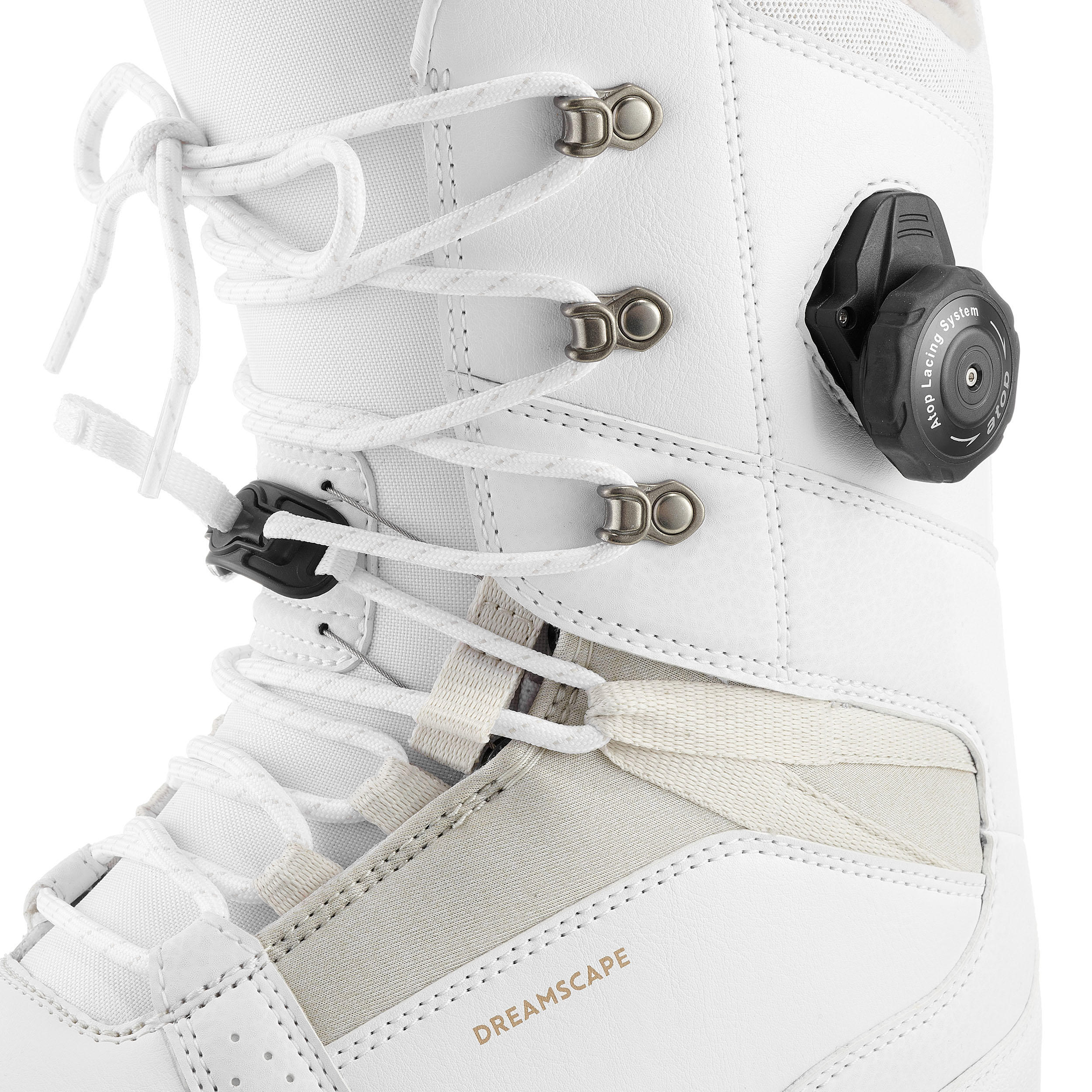 Chaussures de snowboard femme FS/AM, Endzone, blanches DREAMSCAPE Decathlon