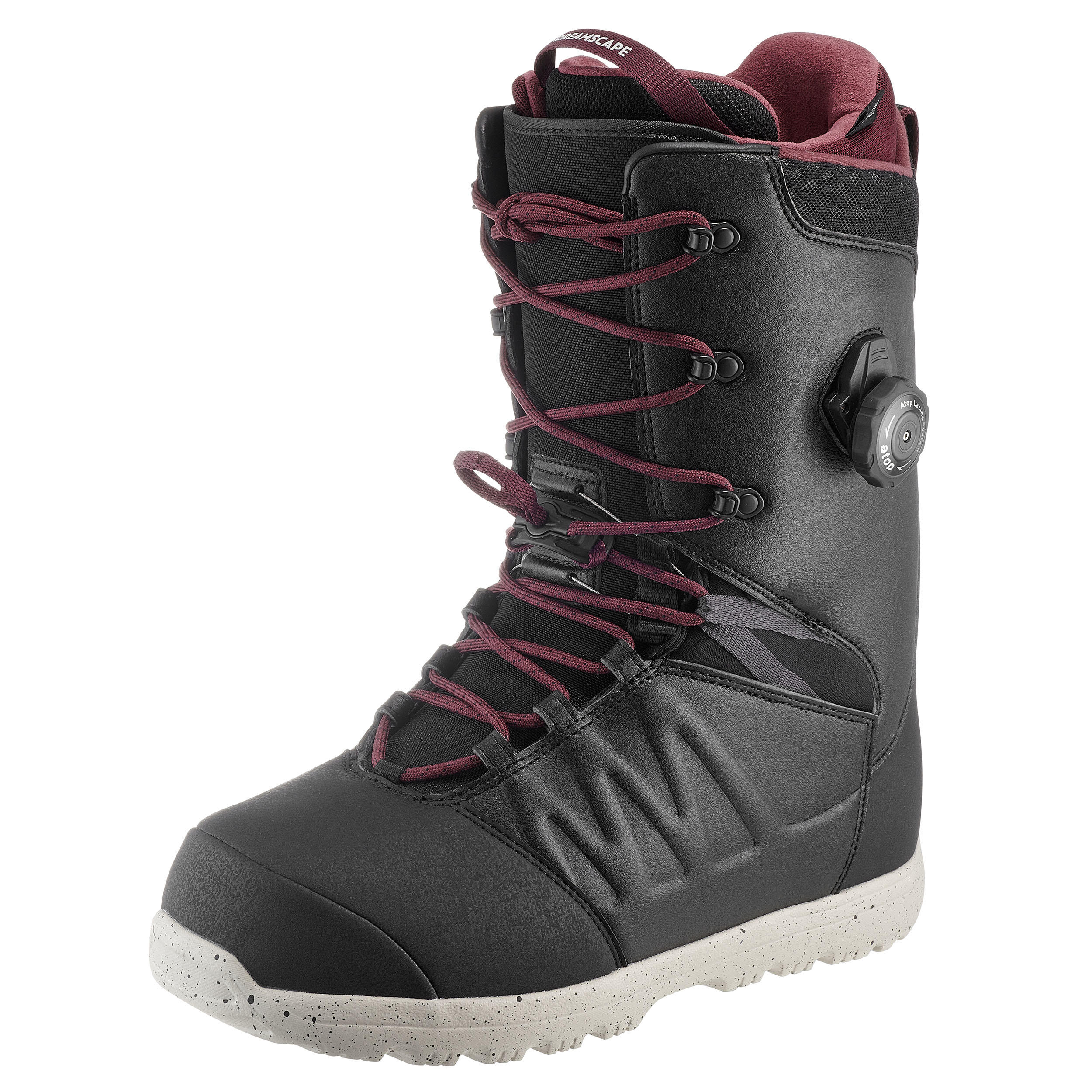 Botas snowboard hombre Freestyle/Allmountain, Endzone, Negras DREAMSCAPE |  Decathlon