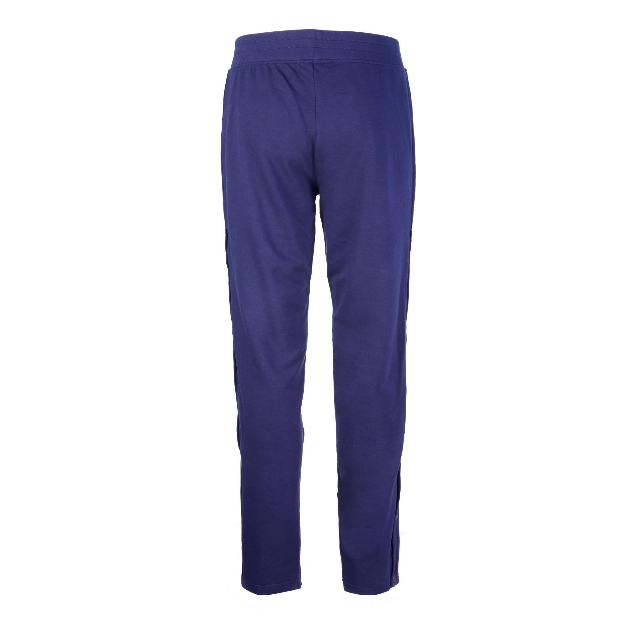 Pantaloni uomo fitness cotone con bottoni laterali blu DECATHLON | DECATHLON