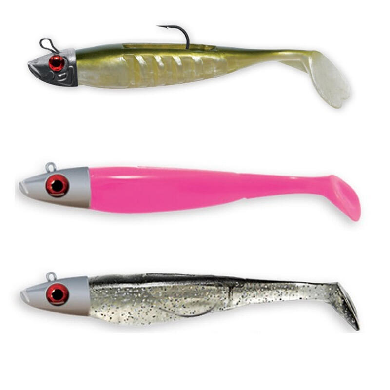 Sea Fishing Soft Lure Kit Texas Light Swat Shad / Neo Shad