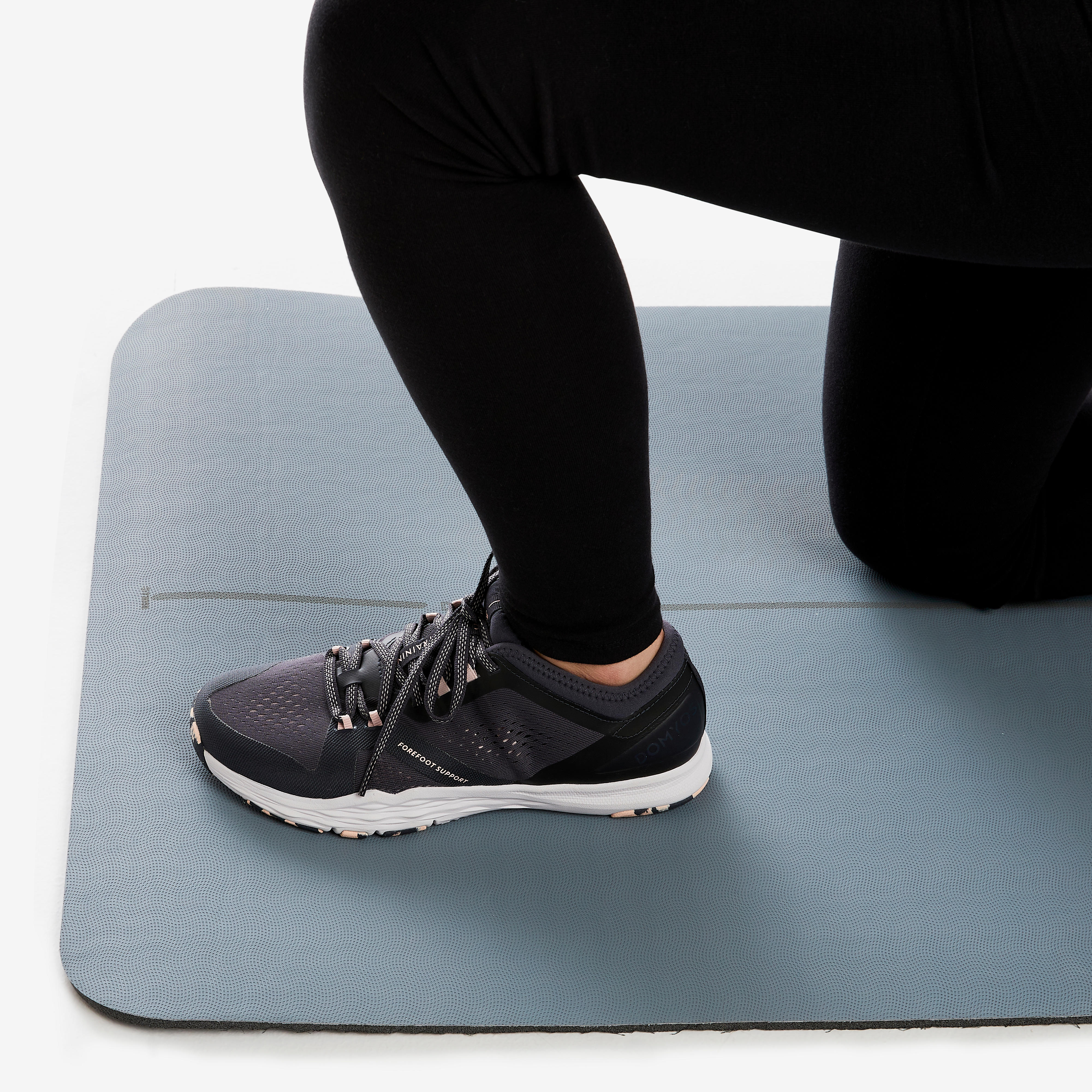 Durable Fitness Mat Tone Mat 500 170 cm x 62 cm x 8 mm Grey