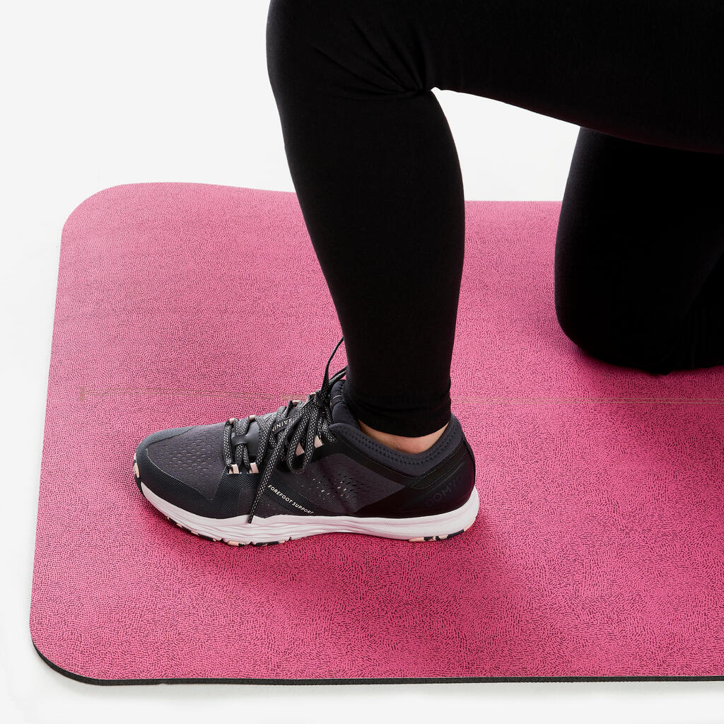 Durable Fitness Floor Mat Tonemat 500 - 170 cm x 62 cm x 8 mm - AOP Pink
