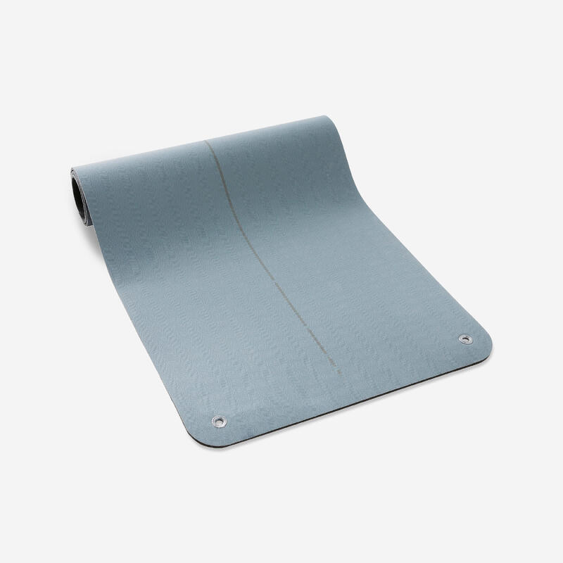 Tapis de sol pilates 170 cm x 62 cm x 8 mm - Tone mat gris dauphin