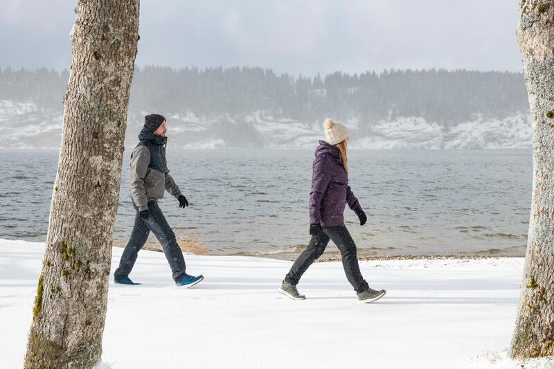 Kurtka turystyczna damska zimowa Quechua SH100 -5°C wodoodporna