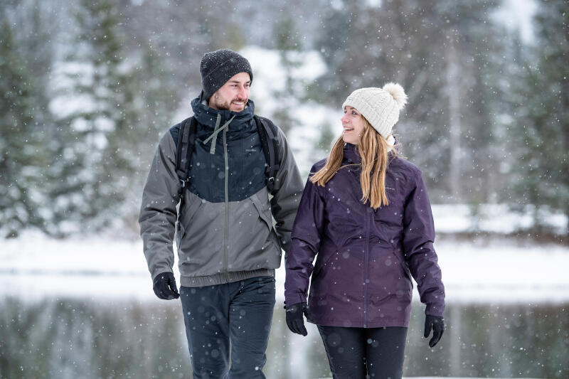 Kurtka turystyczna damska zimowa Quechua SH100 -5°C wodoodporna