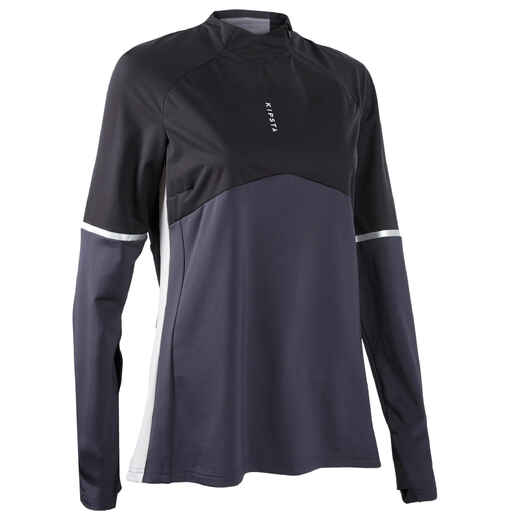 
      Damen Fussball Sweatshirt - T500 schwarz
  