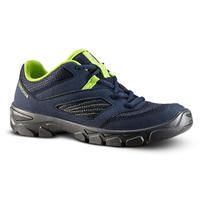 Chaussures de randonnée enfant avec lacets MH100 bleu du 35 AU 38