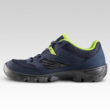 Ботинки походные со шнурками для детей размер 35–38 синие MH100