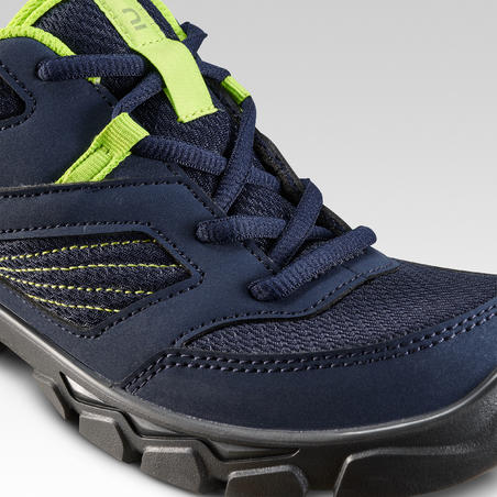 Ботинки походные со шнурками для детей размер 35–38 синие MH100