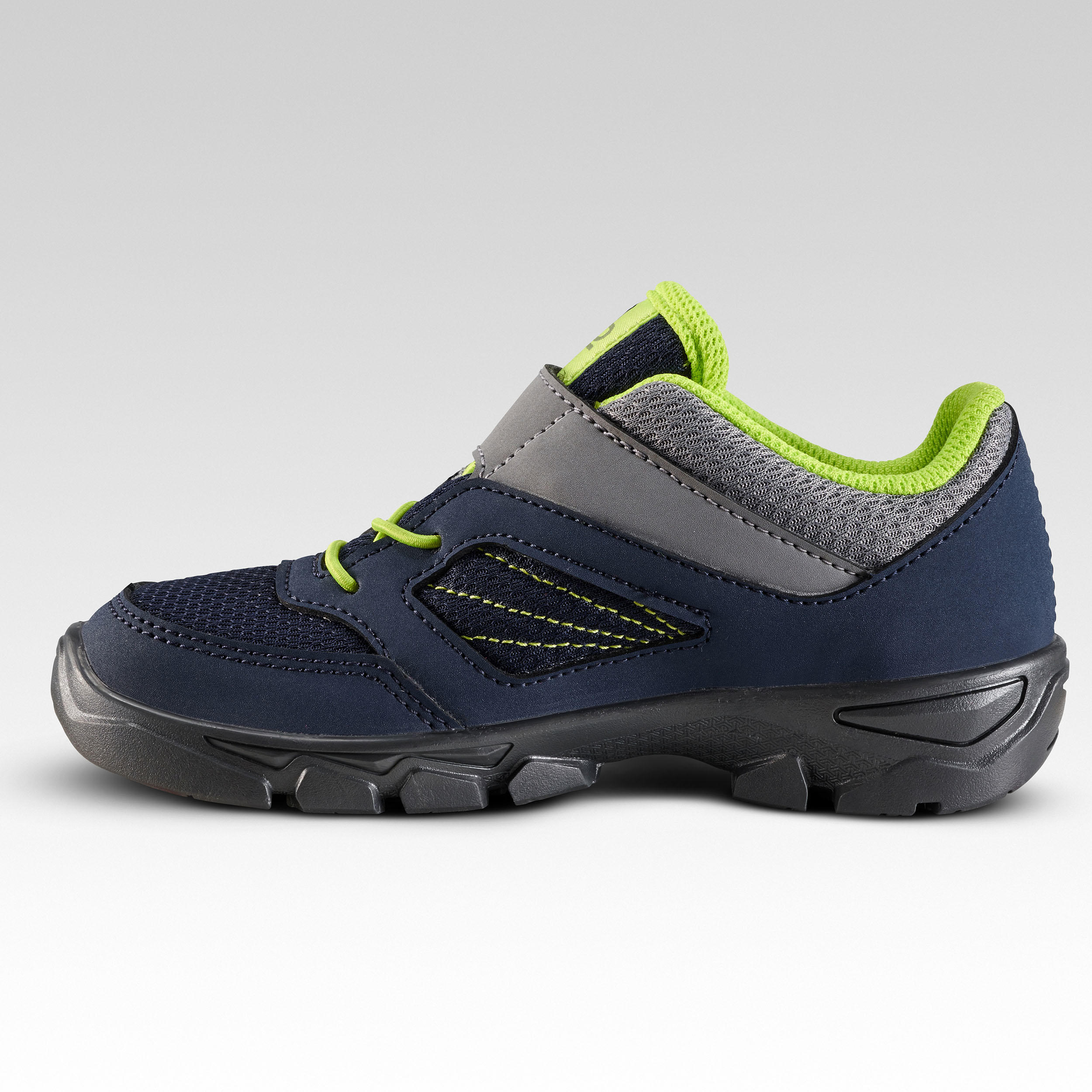 Kids' Velcro Hiking Shoes  NH100 - 24 to 34 - Blue 9/11