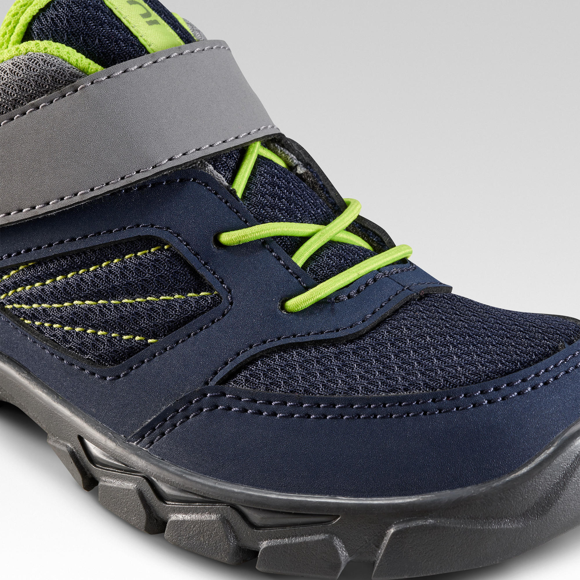 Zapatillas de senderismo ni os tira autoadherente MH100 LOW azul del 24 al 34