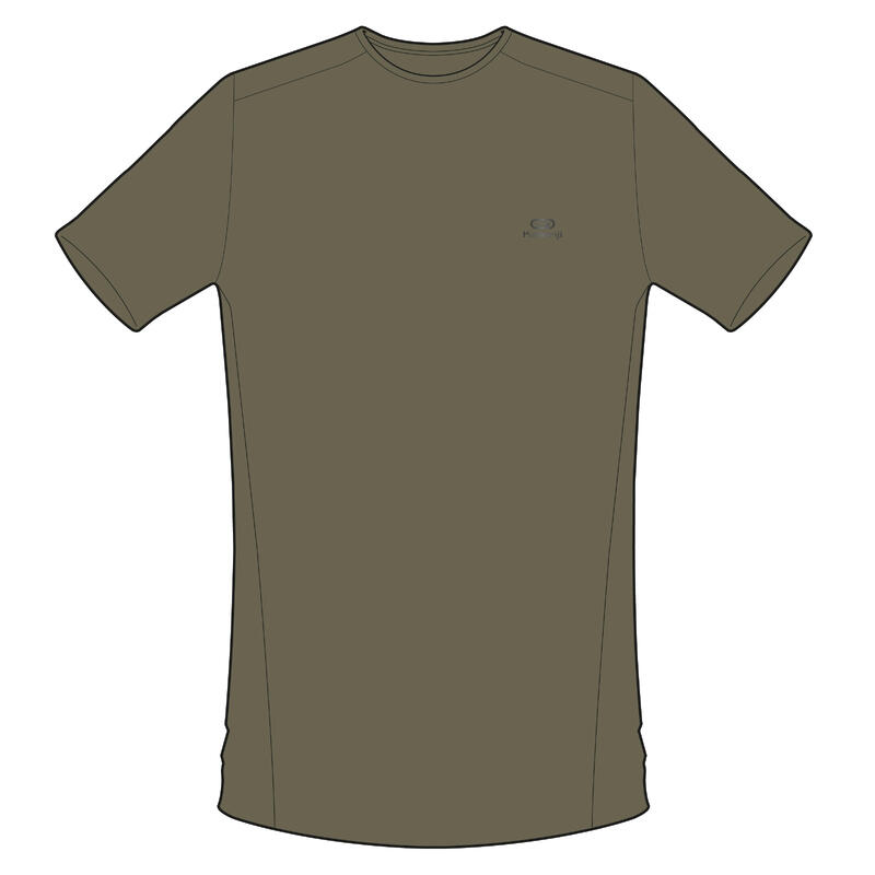 Dry Men's Breathable Running T-Shirt - Grey Khaki