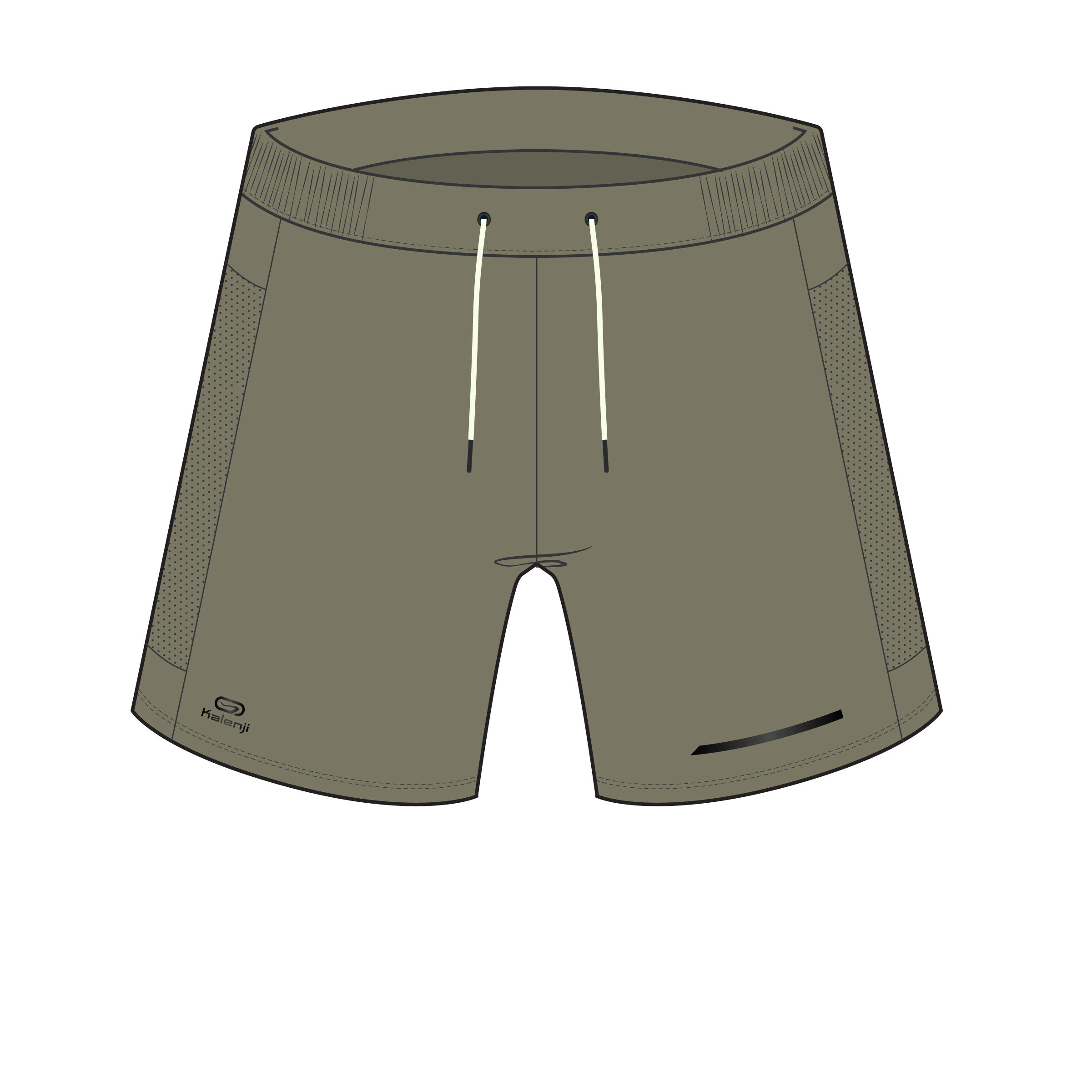 Men Running Shorts Run Dry+ Ashy Khaki