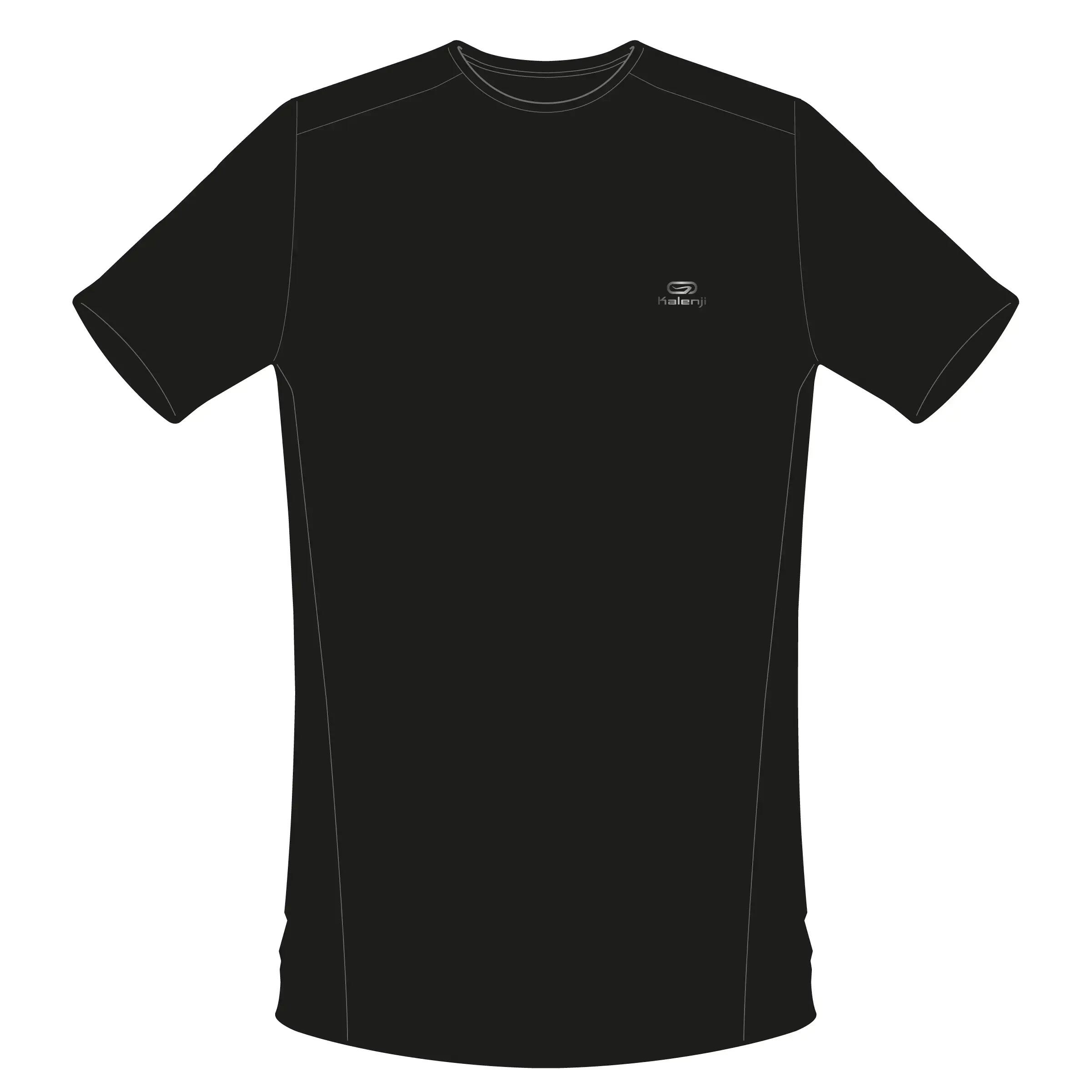 Men's Running T-Shirt Black - Run 100 3/9