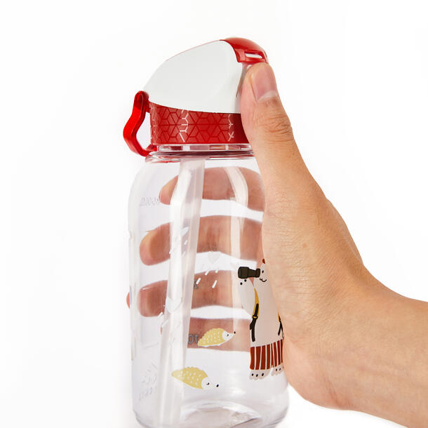 Kids Mountain Hiking 0.35L Water Bottle Quechua Red