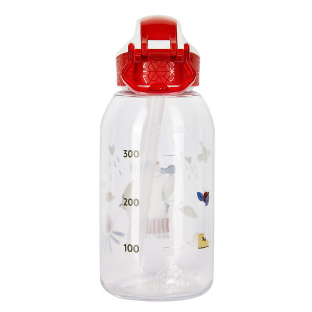 Kids Mountain Hiking 0.35L Water Bottle Quechua Red