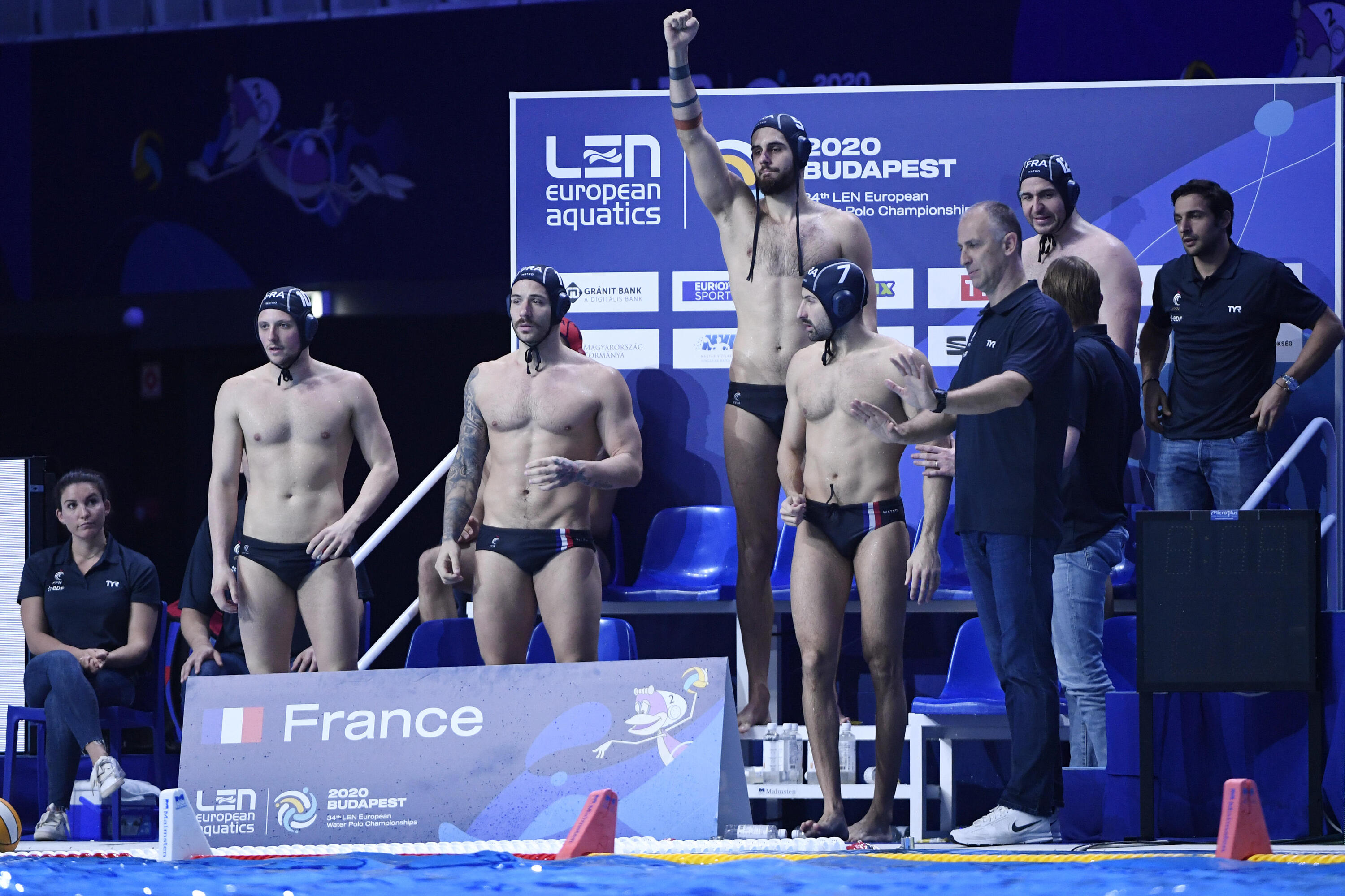 MEN'S WATER POLO SWIMMING BRIEFS - OFFICIAL FRANCE 2/5