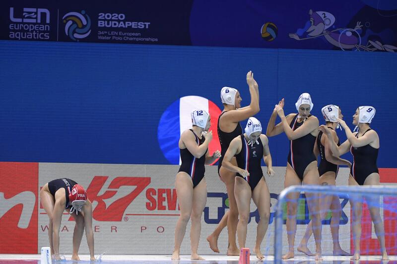 Strój jednoczęściowy do waterpolo damski Watko Oficjalny Reprezentacji Francji