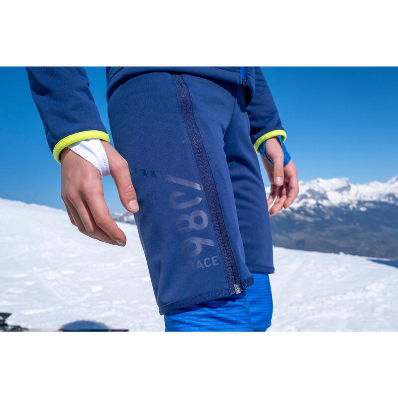 Skishort voor wedstrijden kinderen 980 blauw