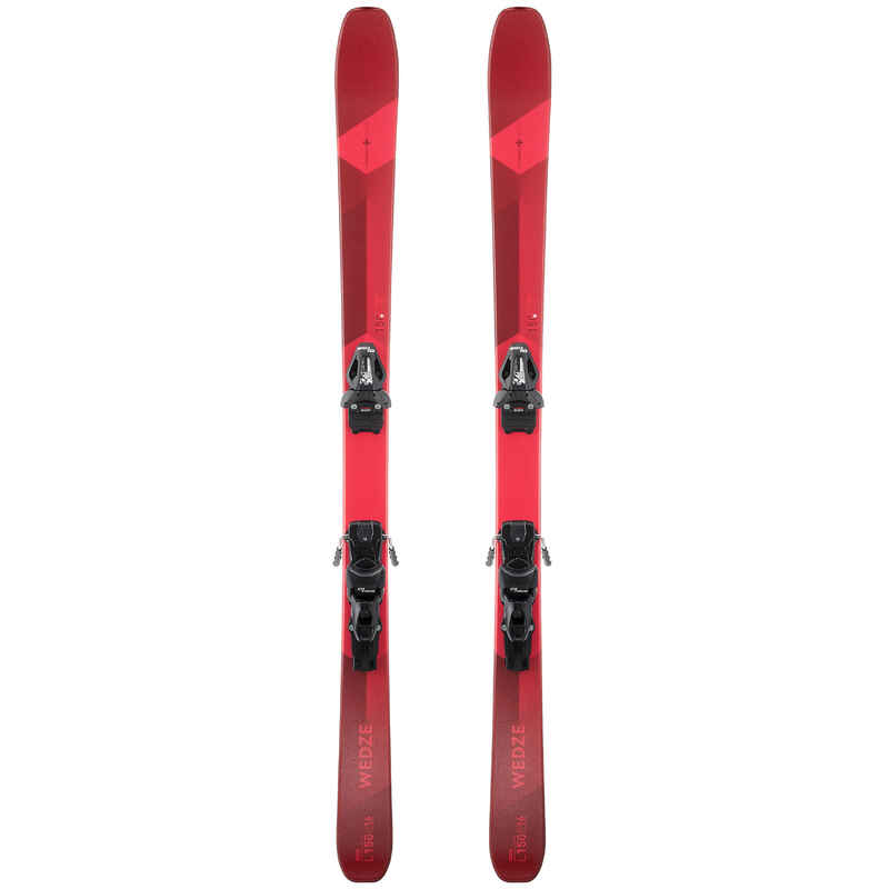 Ski Herren mit Bindung Piste - Cross 150+ rot/bordeaux