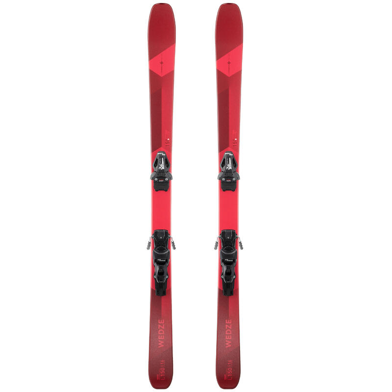 Ski Herren mit Bindung Piste - Cross 150+ rot/bordeaux