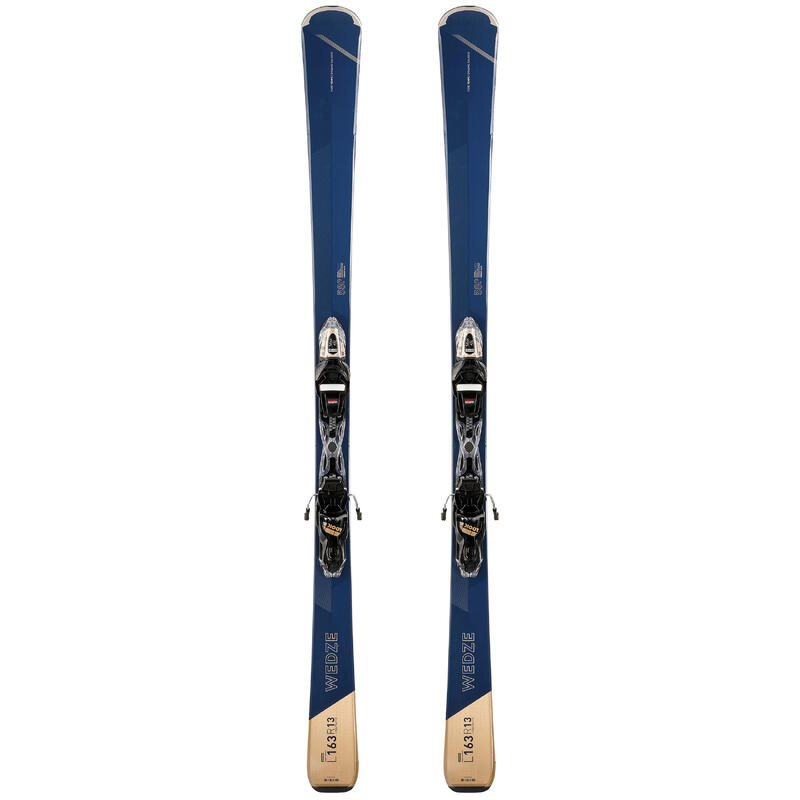 Ski Damen mit Bindung Alpin - Boost 580 marineblau 