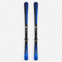 SKI DE PISTE HOMME AVEC FIXATION / BOOST 500 NOIR ET BLEU