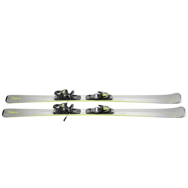MEN'S DOWNHILL SKI WITH BINDING / BOOST 580 GREY Decathlon