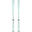 WOMEN'S ALPINE SKIS WITH BINDING - BOOST 500 - BLUE GREEN