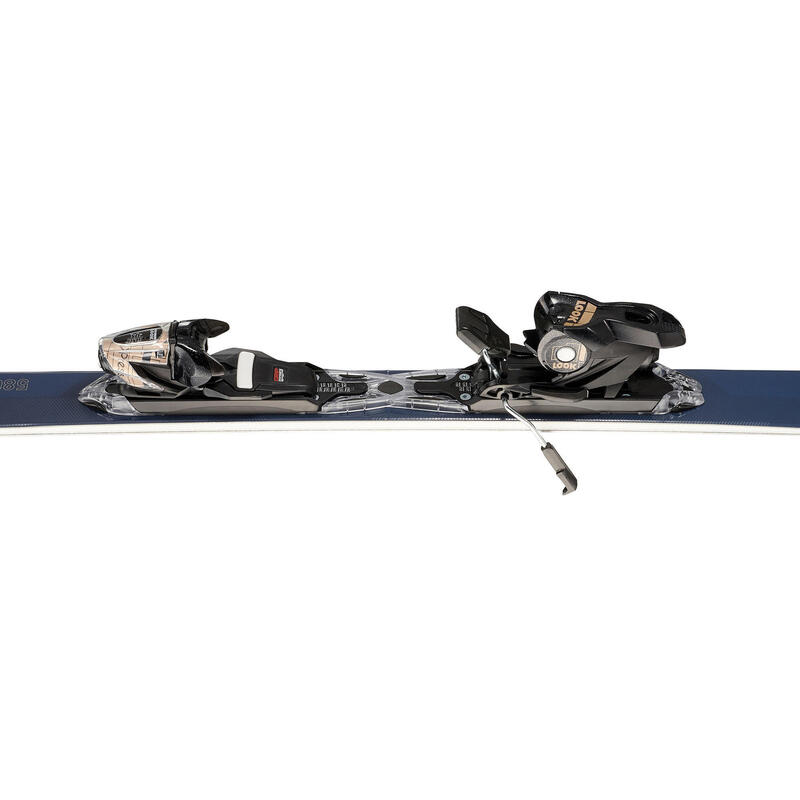 WOMEN’S ALPINE SKIS WITH BINDING BOOST 580 NAVY BLUE WEDZE Decathlon