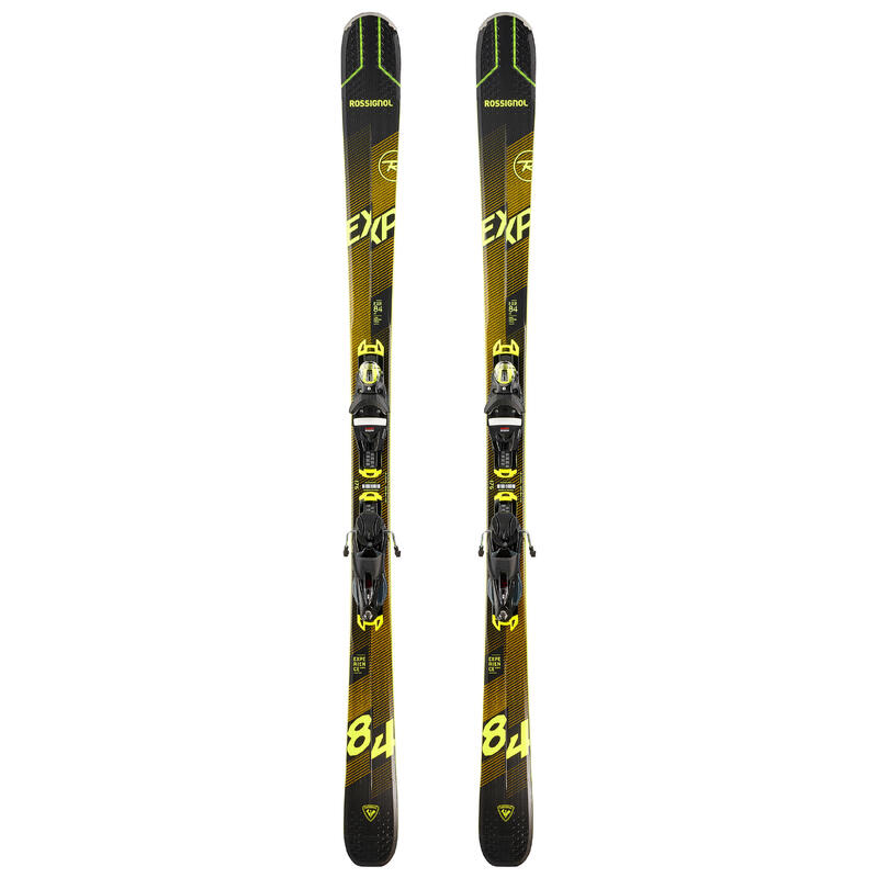 SKI DE PISTE HOMME AVEC FIXATION / EXPERIENCE 84 NOIR